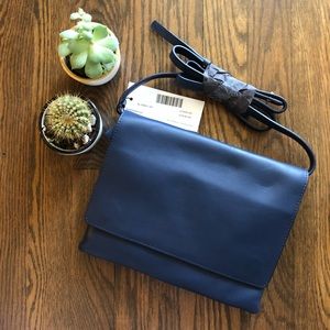 Navy Frank & Oak cross body bag